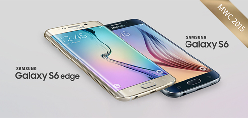 왼쪽부터 갤럭시 S6 edge, 갤럭시 S6. 출처: 삼성전자 US 홈페이지