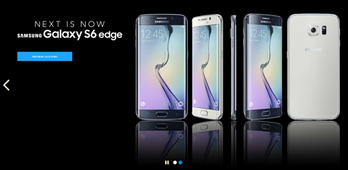 갤럭시 S6 edge. 사진 출처 : 삼성전자 US 공식 홈페이지